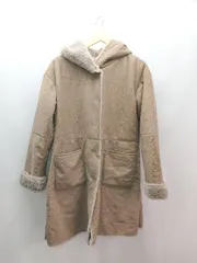 ◇ ciaopanic typy 冬物 フェイクムートン 上品 スナップボタン 長袖 コート サイズone ブラウン レディース E  【1306260002037】