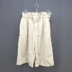 ◇ URBAN RESEARCH アーバンリサーチ カジュアル シンプル無地 ショートパンツ サイズ36 グリーンベージュ レディース E  【1306260003577】