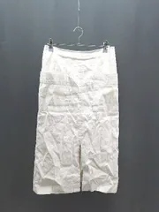 ◇ ROSSO URBAN RESEARCH バックジップ スリット 裏地 ストレッチ 膝丈 タイト スカート サイズ38 ベージュ系 レディース E  【1306260003270】