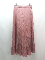 ◇ KBF URBAN RESEARCH ウエストゴム サイドジップ 裏地 薄手 ロング丈 フレア スカート サイズONE ブラウン レディース E  【1306260003249】