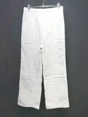 ◇ RODEO CROWNS リネン 裏地付き 透け感 春夏 カジュアル シンプル 大人 パンツ サイズ36 ホワイト レディース E  【1306260004956】