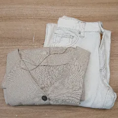 ◇ 《 GU ジーユー まとめ売り2点セット サイズ混合 カジュアル ナチュラル 夏コーデ ブラウス/パンツ レディース 》 E  【1306260005557】