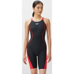 speedo(スピード) PUSH UP TURNS KNEE 水泳 水着 W 競技 (stw12301-re)、レッド