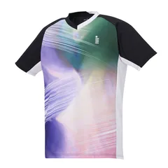 ゴーセン GOSEN ゲームシャツ バドミントン・ソフトテニス アパレル(ユニ) (T2346)、(39)ブラック