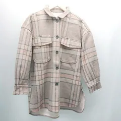 ◇ CIAOPANIC TYPY オーバーサイズ スリット チェック ビックポケット 長袖 アウター サイズF カーキ系 レディース E  【1306260010186】