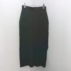 ◇ SLY 伸縮性 ニット ポケット ハイウエスト カジュアル ロング タイト スカート サイズ１ ブラック レディース E  【1306260011091】