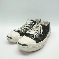 ◇ Converse  BEAMS JACK PURCELL 1CL023 パテントレザー かわいい スニーカー サイズ24 ブラック レディース E  【1306260010612】