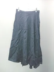 ◇ Sonny Label シンプル ウエストバックゴム カジュアル ロング丈 フレア スカート サイズ38 ネイビー レディース E  【1306260013415】