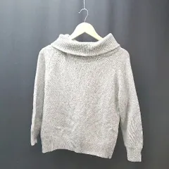 ◇ A day in the life UNITED ARROWS カジュアル シンプル 秋冬 長袖 ニット サイズ表記なし ライトグレー レディース E  【1306260014610】