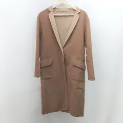 ◇ GREEN LABEL RELAXING リバーシブル 厚手 シンプル カジュアル 長袖 コート サイズ38 ブラウン レディース E  【1306260016263】