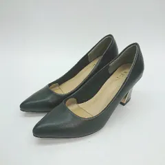 ◇ alala アララ べっ甲ヒール ポインテッドトゥ クッション性あり パンプス サイズ22.0 ブラック レディース E  【1306260017406】