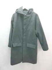 ◇ MONO-MART モノマート フード付き メルトン 厚手 秋冬 カジュアル シンプル 長袖 コート サイズL グレー メンズ E  【1306260018632】のサムネイル