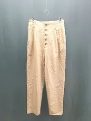 ◇ LOWRYS FARM ローリーズファーム ワイド ハイウエスト カジュアル 無地 スラックス サイズM ブラウン レディース E  【1306260019066】