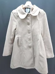 ◇ LOVETOXIC カジュアル シンプル バックプリーツ 女子 かわいい 長袖 コート サイズL ベージュ レディース E  【1306260022967】