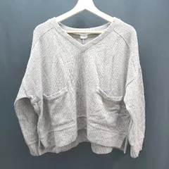 ◇ URBAN RESEARCH DOORS カジュアル シンプル あったかい リブ 長袖 ニット サイズone ベージュ系 レディース E  【1306260022882】