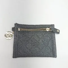 ◇ Maison de FLEUR ブランドロゴ ゴールドチャーム カード入れ 小銭入れ ブラック レディース E  【1306260023650】
