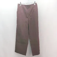 ◇ GLOBAL WORK グローバルワーク ウエストゴム ゆったりめ シンプル 無地 ワイドパンツ サイズM ブラウン メンズ E  【1306260024480】