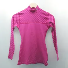 ◇ PUMA プーマ スポーツ アクティブ アウトドア カジュアル 派手 長袖 インナーウェア サイズS ピンク レディース E  【1306260024886】