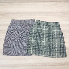 ◇ 《 Chico チコ まとめ売り２点セット サイズ F チェック柄 きれいめ ウエストゴム スカート レディース 》 E  【1306260025050】
