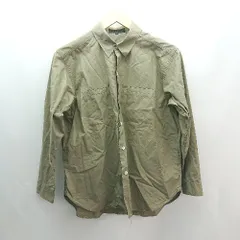 ◇ UNTITLED 胸ポケット フロントボタン 春コーデ おしゃれ 長袖 シャツ サイズ1 ブラウン系 レディース E  【1306260025944】