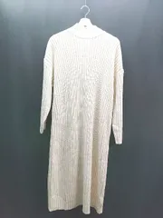 ◇ JULIA BOUTIQUE ニット カジュアル ゆったりシルエット 長袖 ひざ丈 ワンピース 表記なし ベージュ レディース E  【1306260025449】