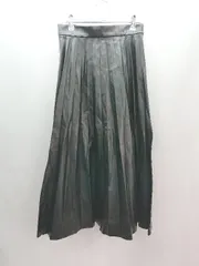 ◇ COLONY 2139 ウエストゴム ファスナーあり おしゃれ ロング フレア スカート サイズM ブラック レディース E  【1306260026118】