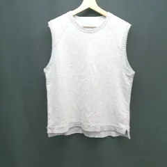 ◇ URBAN RESEARCH DOORS 無地 シンプル 春コーデ お出かけ ベスト サイズ40 グレー系 レディース E  【1306260026033】