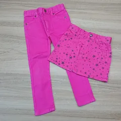 ◇ 《 X-GIRL first stage まとめ売り2点セット サイズ4T ピンク 星柄 スカート パンツ レディース 》 E  【1306260027092】