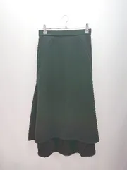 ◇ Spick & Span オールシーズン スタイルアップ効果 綺麗め ロング フレアー スカート サイズ36 ブラック レディース E  【1306260028310】
