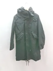 ◇ hare モッズ カジュアル 秋 冬 春 ライナー取り外し可能 ウエスト絞り 長袖 コート サイズS ブラック メンズ E  【1306260029102】