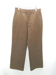 ◇ SENSE OF PLACE センスオブプレイス 股深 厚手 暖かい 上品　大人女子 ワイドパンツ サイズL ブラウン レディース E  【1306260028754】
