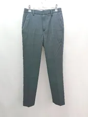 ◇ UNITED ARROWS センタープレス 股深 ベルトループ ポケット有り ワイドパンツ サイズ36 ネイビー レディース E  【1306260029744】