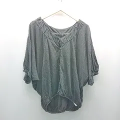 ◇ pas de calais ドルマンスリーブ 羽織り スナップボタン 薄手 半袖 カーディガン サイズ38 グレー レディース E  【1306260030153】