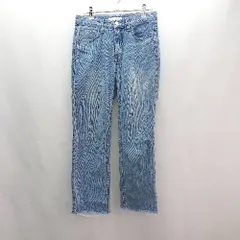 ◇ UNE MANSION ユヌマンション デニム ダメージ 切りっぱなし カジュアル ジーンズ サイズM ブルー レディース E  【1306260030344】