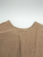 ◇ ◎ INGNI イング Vネック ウエストゴム ストレッチ素材 半袖 ロング ワンピース サイズM ブラウン レディース E  【1306260030788】