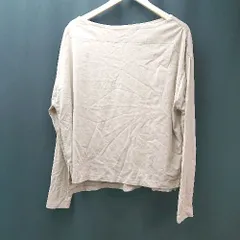 ◇ BEAUTY&YOUTH UNITED ARROWS ボートネック 無地 ゆったりシルエット 長袖 カットソー 表記なし ベージュ レディース E  【1306260031587】