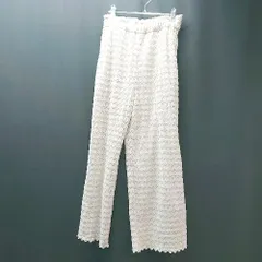 ◇ ViS ウエストゴム フェミニン キレイめ かわいい ストレートパンツ サイズF ベージュ レディース E  【1306260033284】