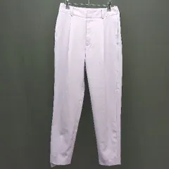 ◇ GREEN LABEL RELAXING センタープレス ベルトループ ストレートパンツ サイズ36 ライトパープル レディース E  【1306260034274】