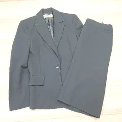 ◇ PROPORTION BODY DRESING 肩パットあり バックスリット 膝丈 S セットアップ サイズ1 2 ブラック レディース E  【1306260033932】