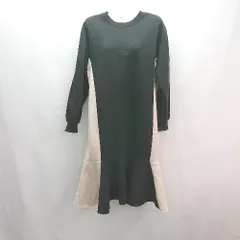 ◇ SNY fashion クルーネック 裏起毛 厚手 シンプル オシャレ 長袖 膝丈 ワンピース 表記なし ブラック レディース E  【1306260037190】