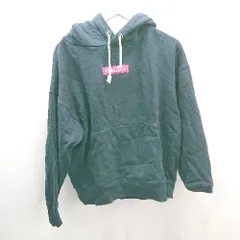 ◇ MILKFED ミルクフェド フード 裏起毛 刺繡 ブランドロゴ シンプル 長袖 パーカー サイズONE ネイビー レディース E  【1306260039026】