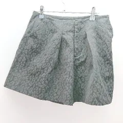 ◇ IENA イエナ レオパード柄 フロントファスナー 裏地あり ショートパンツ サイズ36 ブラック レディース E  【1306260041333】