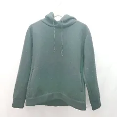 ◇ SHIPS シップス フーディ― シンプル 無地 カジュアル ゆったりめ 長袖 パーカー サイズL ブラック レディース E  【1306260041562】