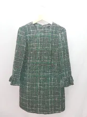 ◇ ZARA ザラ チェック柄 きれいめ 上品 袖フリル カジュアル 長袖 ミニ丈 ワンピース サイズXS ブラック系 レディース E  【1306260041456】