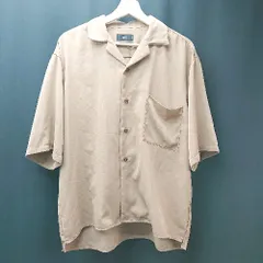 ◇ HARE ハレ フロントボタン 胸ポケット カジュアル さらさら 半袖 シャツ サイズMEDIUM ブラウン レディース E  【1306260041388】