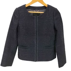 アンタイトル UNTITLED ラメノーカラーツイードジャケット スカート セットアップ レディース  JK:1 SK：3