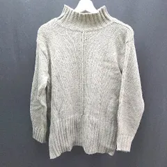 ◇ SENSE OF PLACE by URBAN RESEARCH リブ袖 ハイゲージ ハイネック 秋冬 長袖 ニット サイズFree グリーン レディース E  【1306260043634】