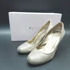 ◇ ◎ DIANA ハイヒール ラウンドトゥ きれいめ 結婚式 ヒールパンプス サイズ22.5 ゴールド レディース E  【1306260046246】