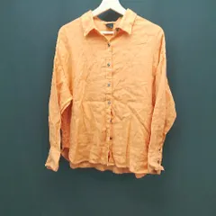 ◇ NOMBER IMPAIR オーバーサイズ カジュアル おしゃれ 春夏 長袖 シャツ サイズF オレンジ メンズ E  【1306260046086】