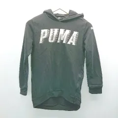 ◇ PUMA フーディー ロゴ カジュアル シンプル おしゃれ 長袖 パーカー 表記なし ブラック レディース E  【1306260046499】